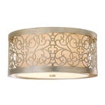 Arabesque ceiling light with double lampshade