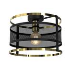 Plafondlamp Lavinia, gouden ringen, 1-lamp