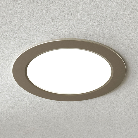 Moderne LED innfelt taklampe Pindos, nikkel