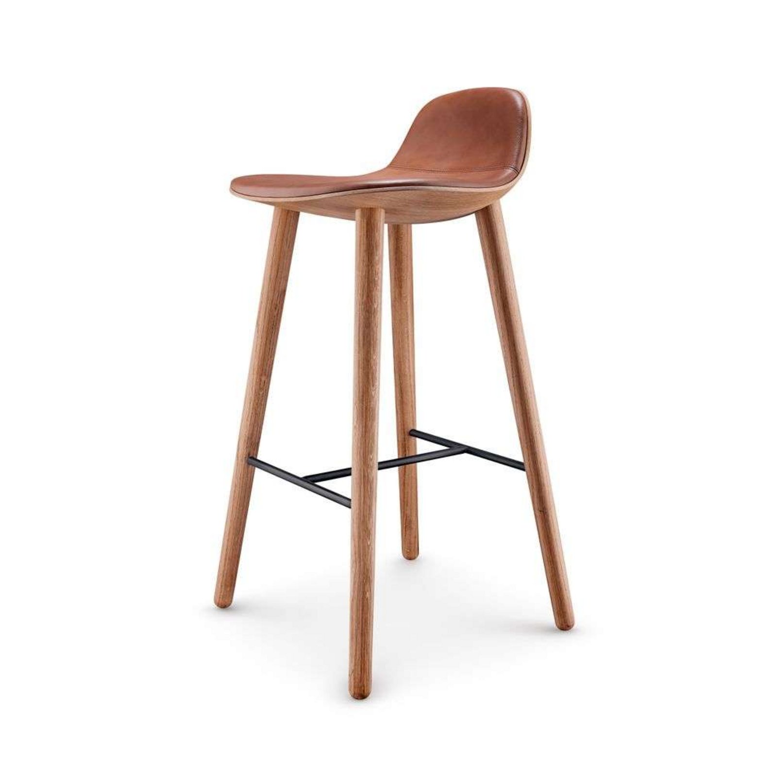 Abalone Stool H75 Nature Oak/Cognac - Eva Solo