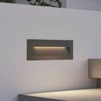 ELC Adalina LED recessed wall light, dark grey