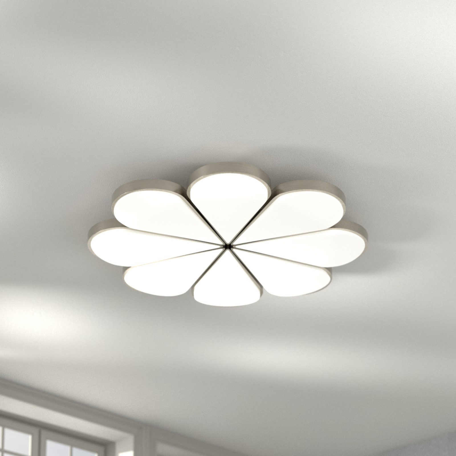 Flower LED ceiling light, CCT, Ø 81 cm