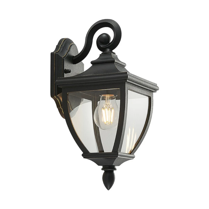 Lindby – Cerys Außen Wandleuchte Black