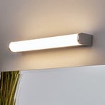 Aplique de pared LED Philippa de Lindby, redondeado, 32 cm, cromado, IP44