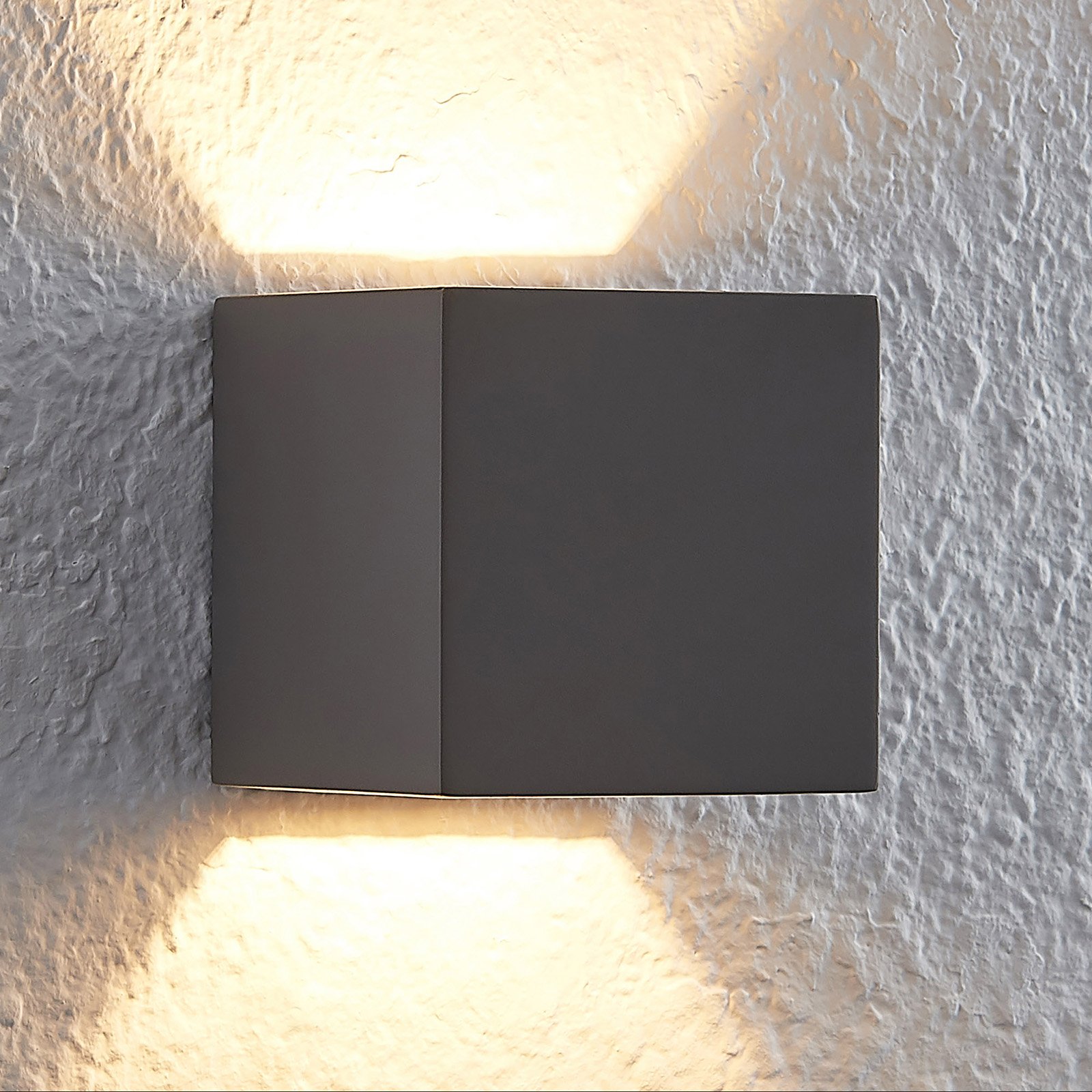 Lindby Quaso aplique LED de hormigón, gris