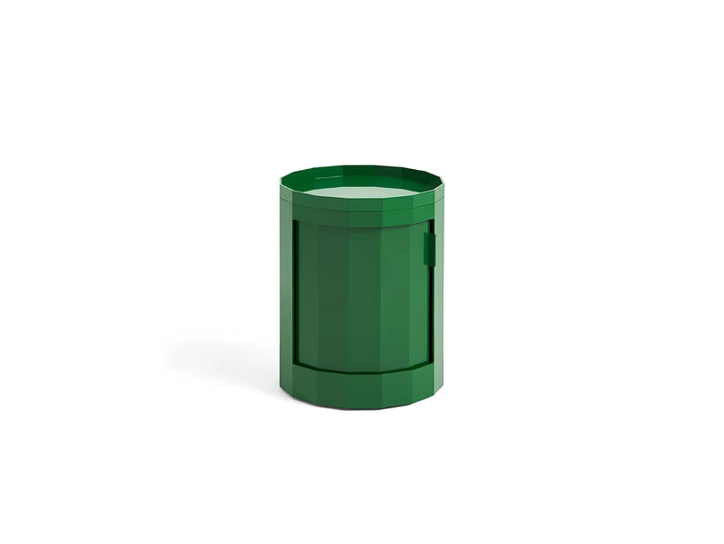 HAY – Facet Sidobord incl. Feet & castors Low Spinach Green