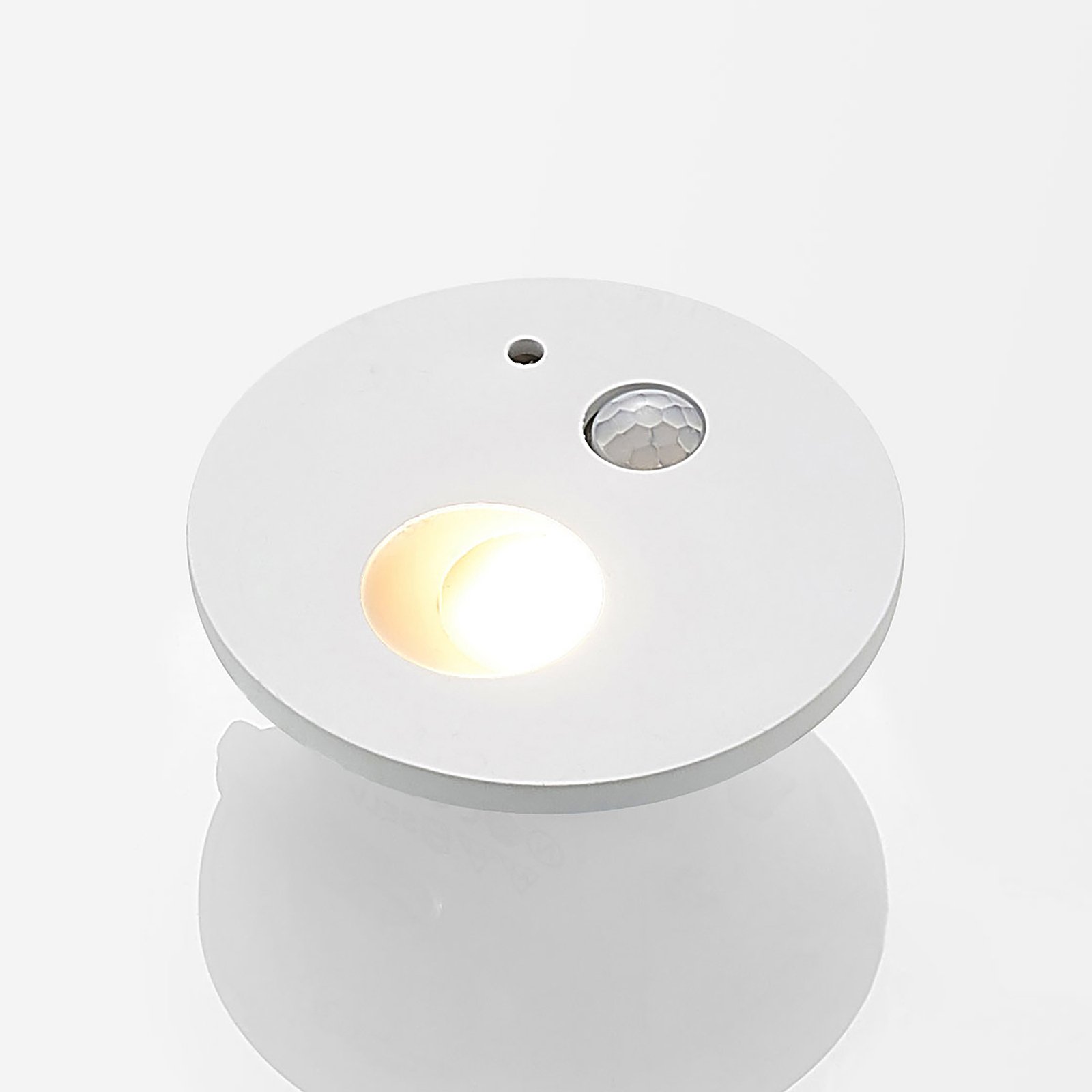 Neru Round LED Built-in Wall Lamp w/Sensor White - Arcchio