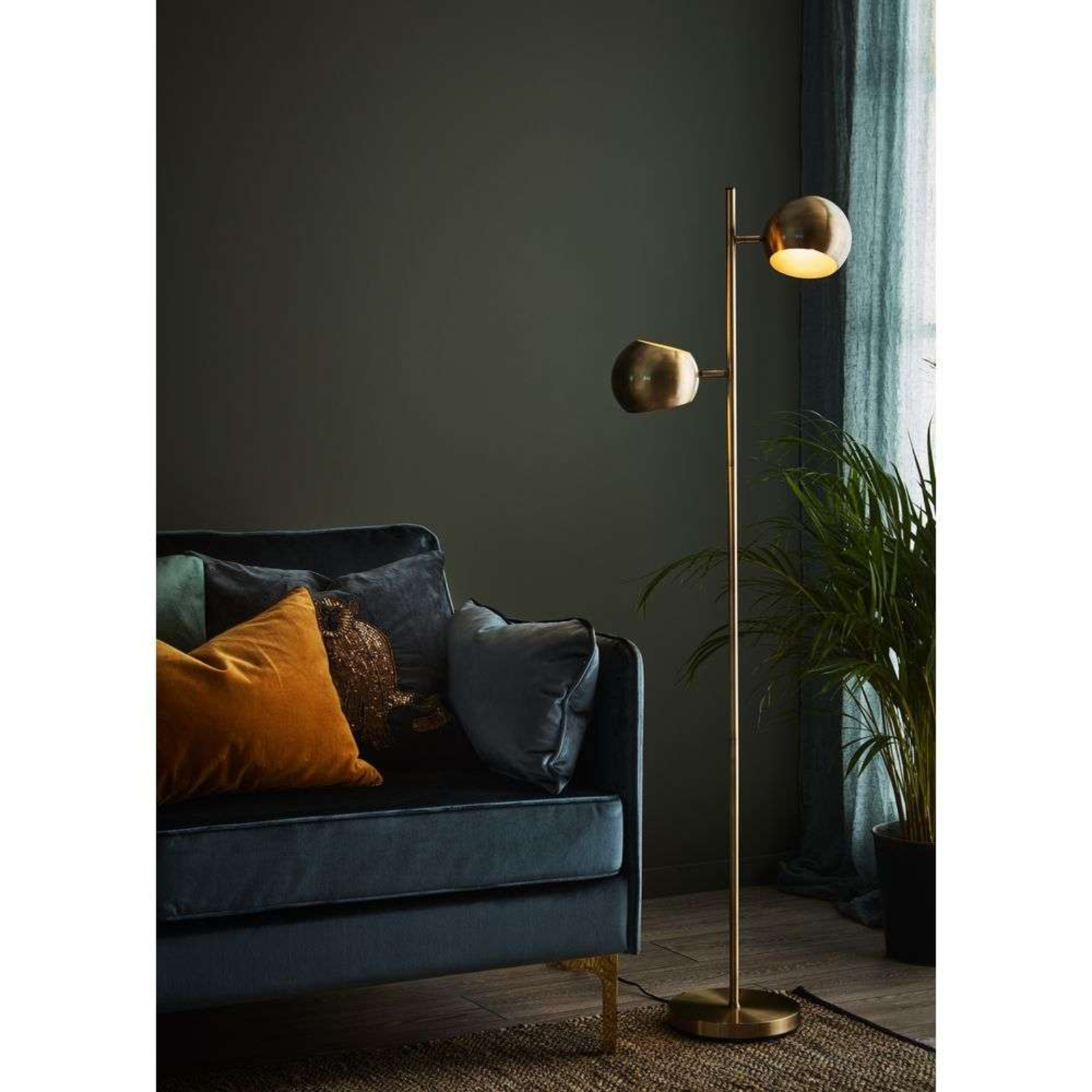 Edgar 2 Floor Lamp Antique - Markslöjd