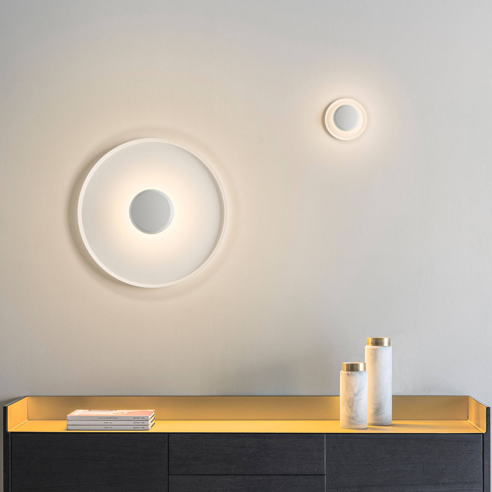 Vibia Top LED-Wandleuchte Ø 60 cm DALI dimmbar
