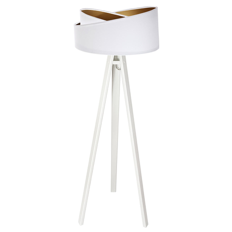 Gulvlampe Chloe med to-farget lampeskjerm