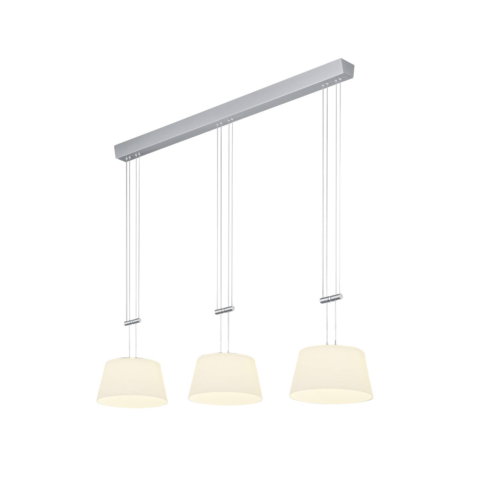 BANKAMP Conus LED-hänglampa, 1 lampa nickel