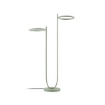 Lampadaire d'extérieur LED Sylvara, à 2 lampes, CCT, vert, IP44