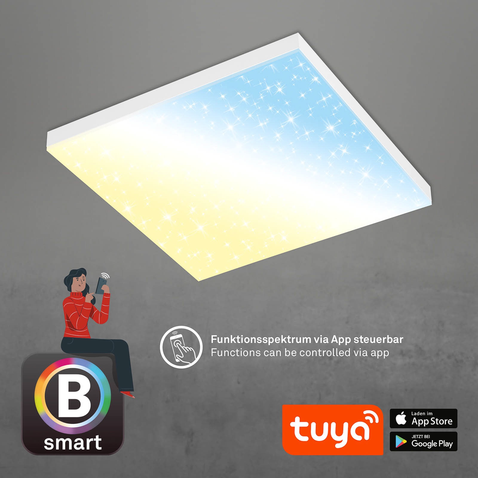 LED-Panel Frameless SL WiFi Bluetooth 45x45cm