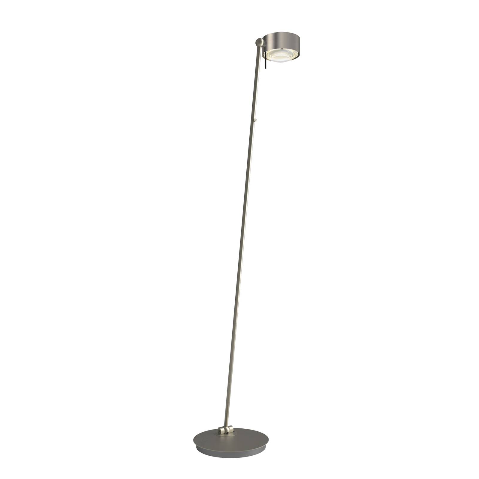 Puk! 120 Floor lampadaire LED nickel mat