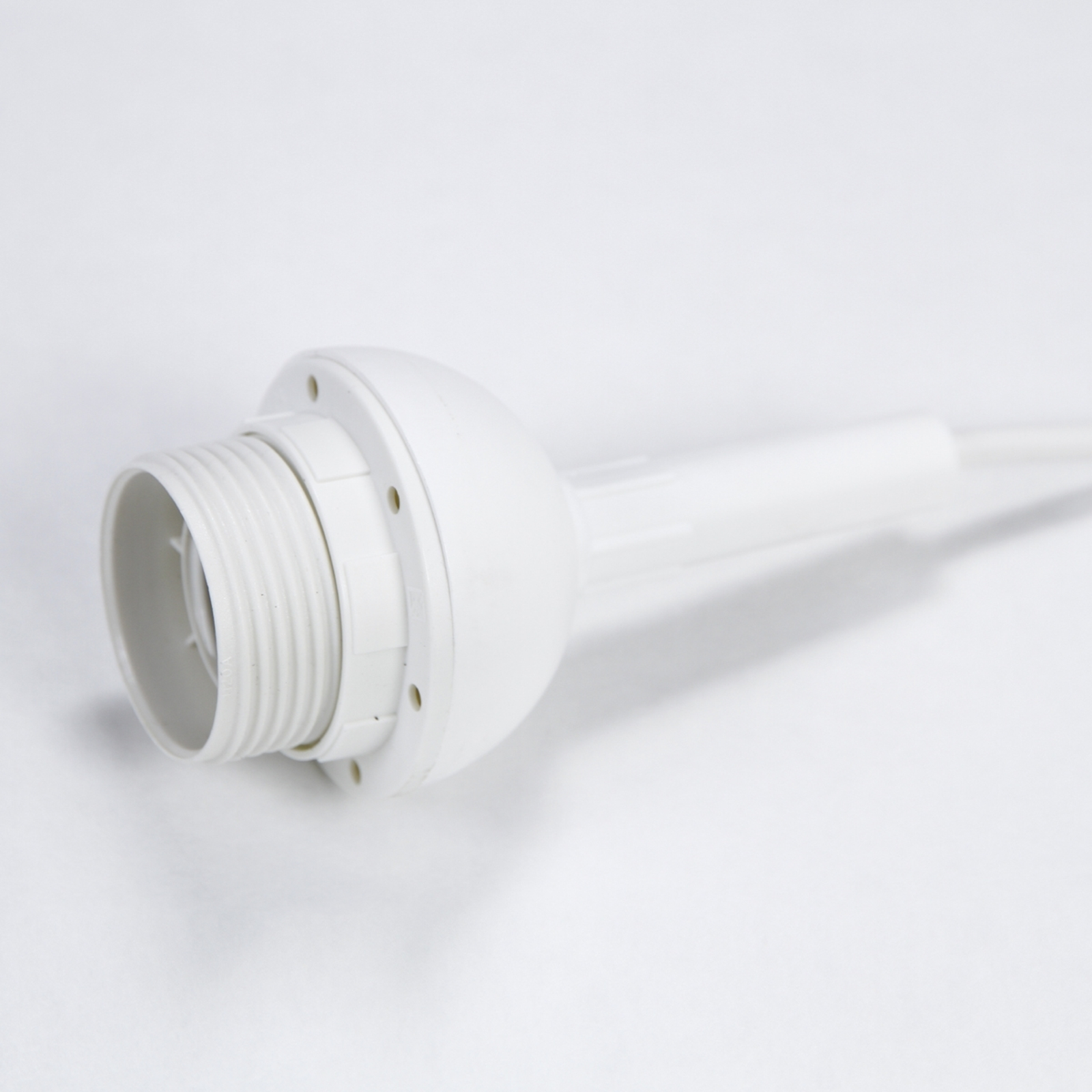 Péndulo de lámpara E27, longitud 80 cm, blanco
