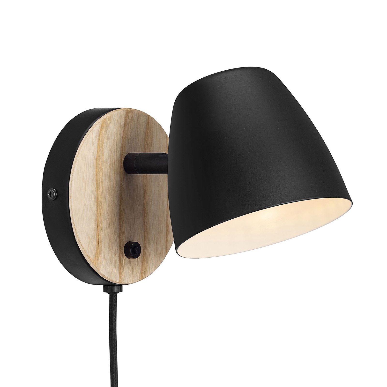 Theo Seinävalaisin Black - Nordlux