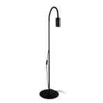 Eye Flex floor lamp with flexible arm, black