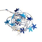 LED-Lichterkette Selma Starfish blau 20-flg. Batteriebetrieb