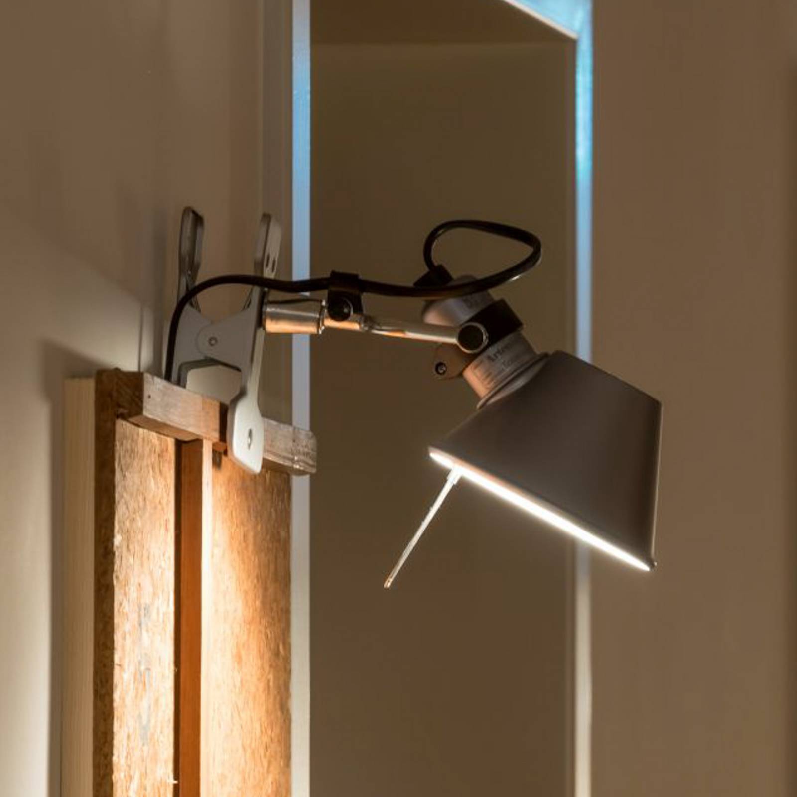 Lampe à pince Artemide Tolomeo Micro Pinza en aluminium