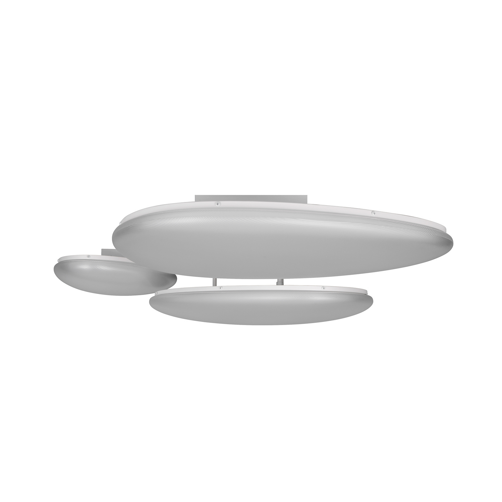 LED plafondlamp Ozera, lengte 95 cm, wit, kunststof, CCT, 3-lamps. LED plafondlamp Ozera, lengte 95 cm, wit, kunststof, CCT, 3-lamps.