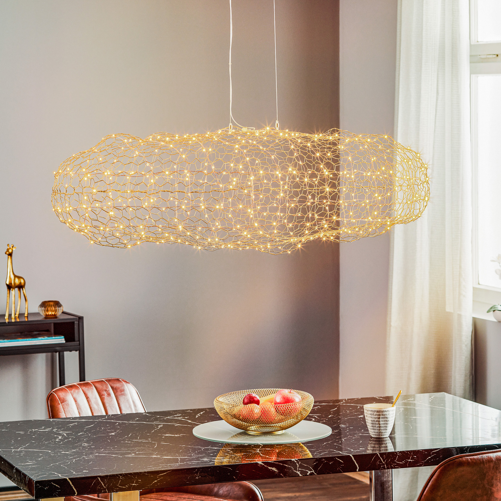 By Rydéns Hayden LED-Hängeleuchte, gold