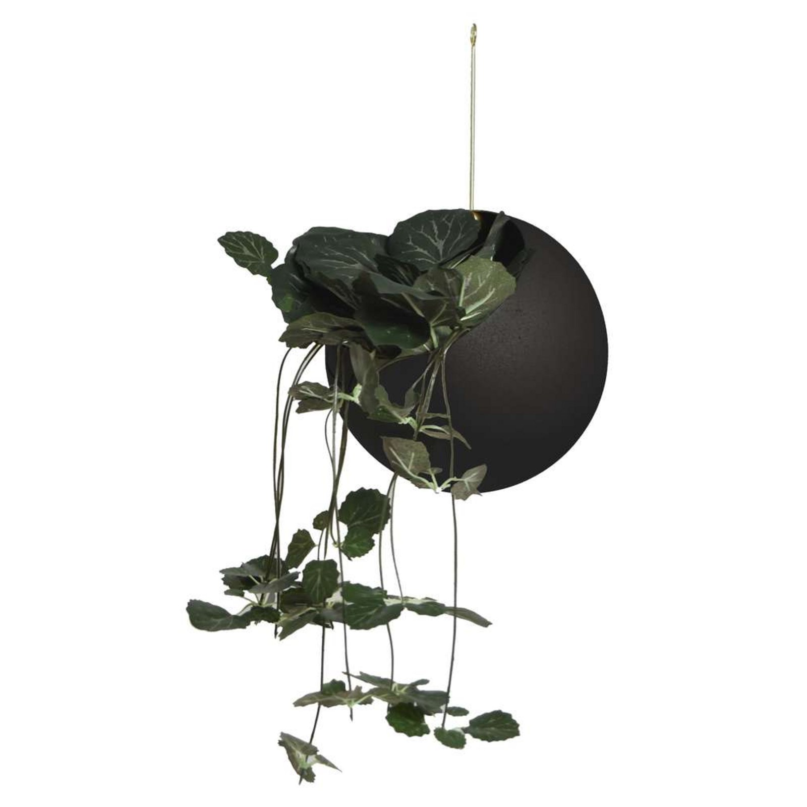 Globe Plant Pot Ø17xH28 Black/Gold - AYTM