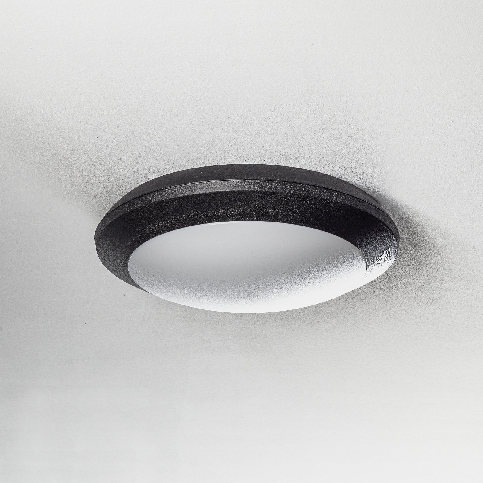Vonkajšie nástenné LED Umberta čierne, CCT