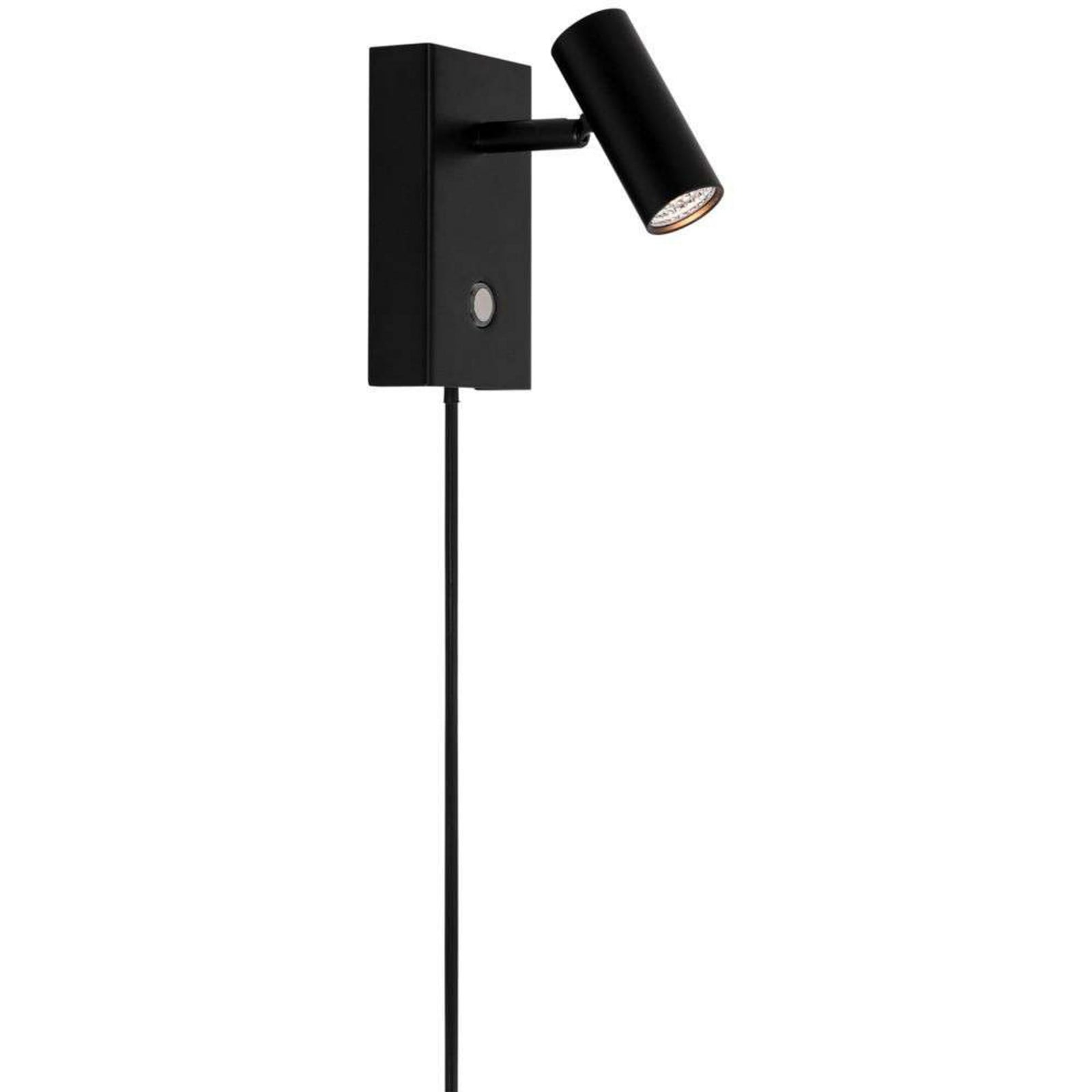 Omari LED V&auml;gglampa Black Nordlux - Vardagsrum - Metall