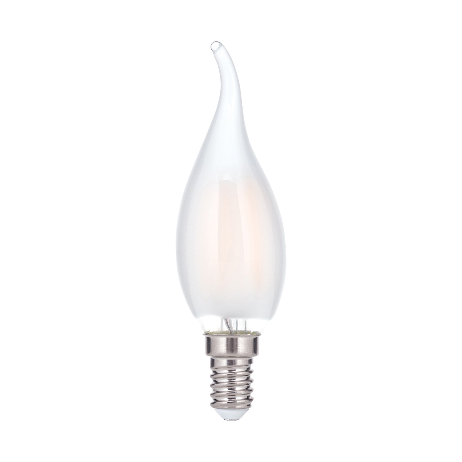 LED candle E14 4.5W flame tip 2,700K matt dimmable