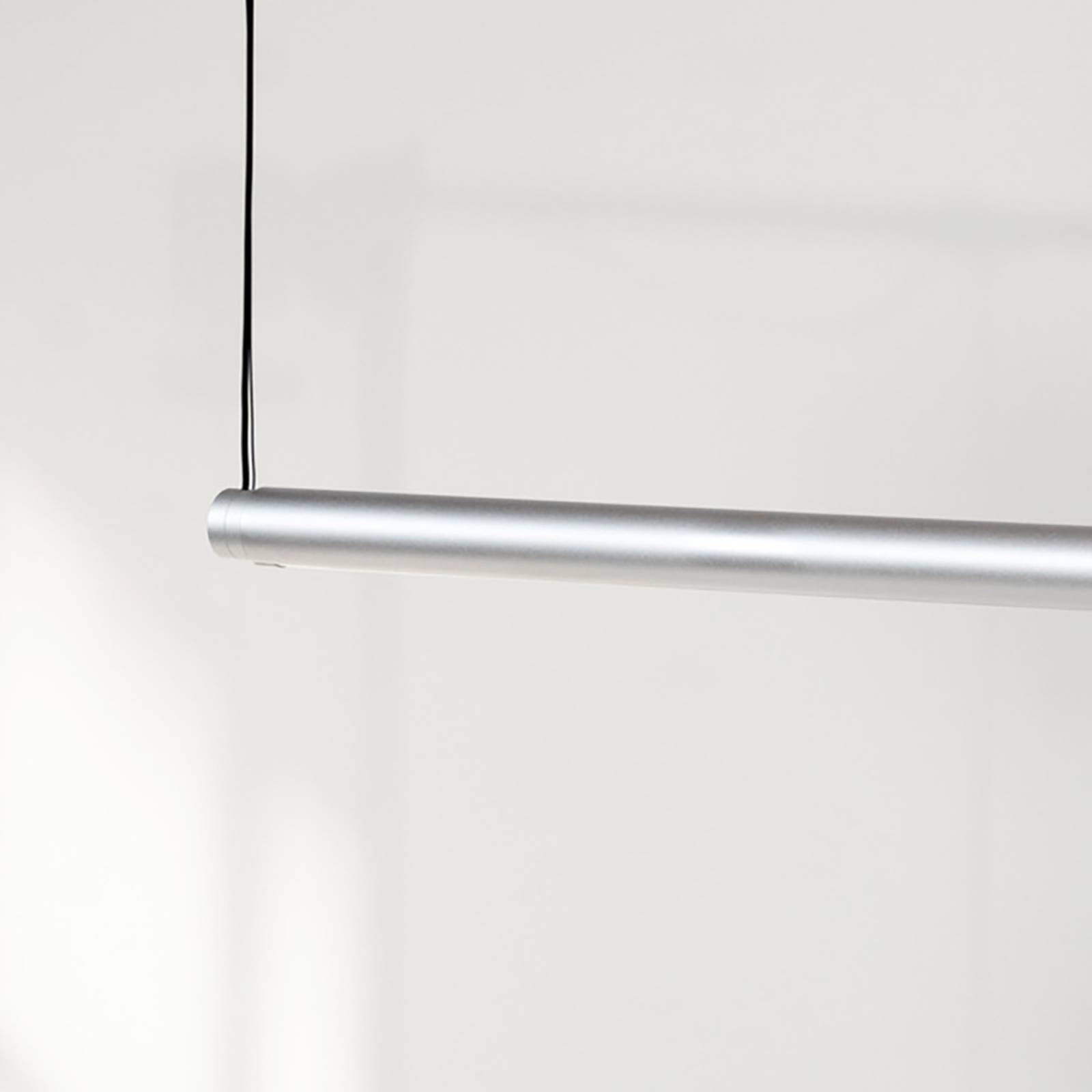 HAY Factor Linear żyrandol LED diffused, alu