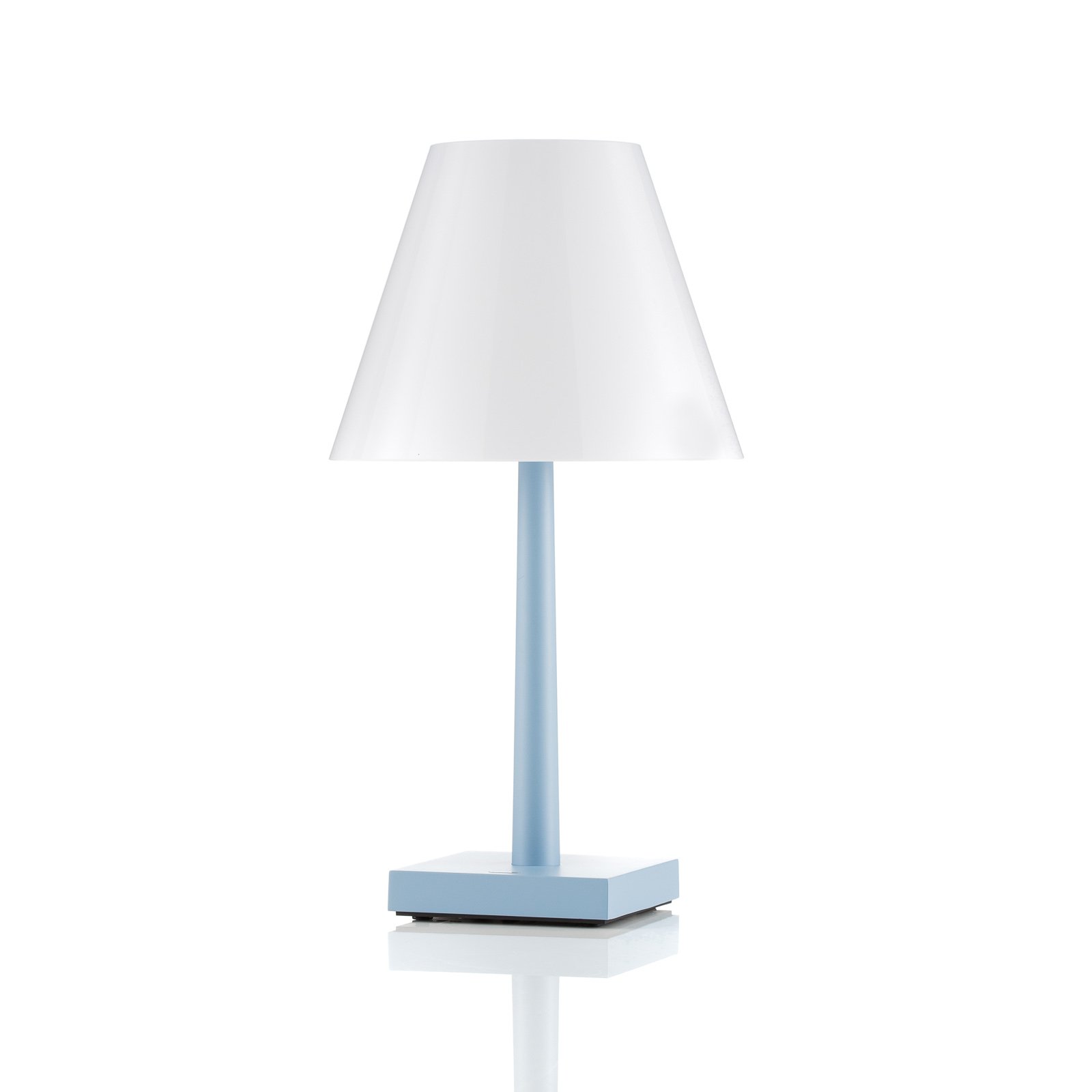 Rotaliana Dina+ T1 lampe à poser LED bleu clair
