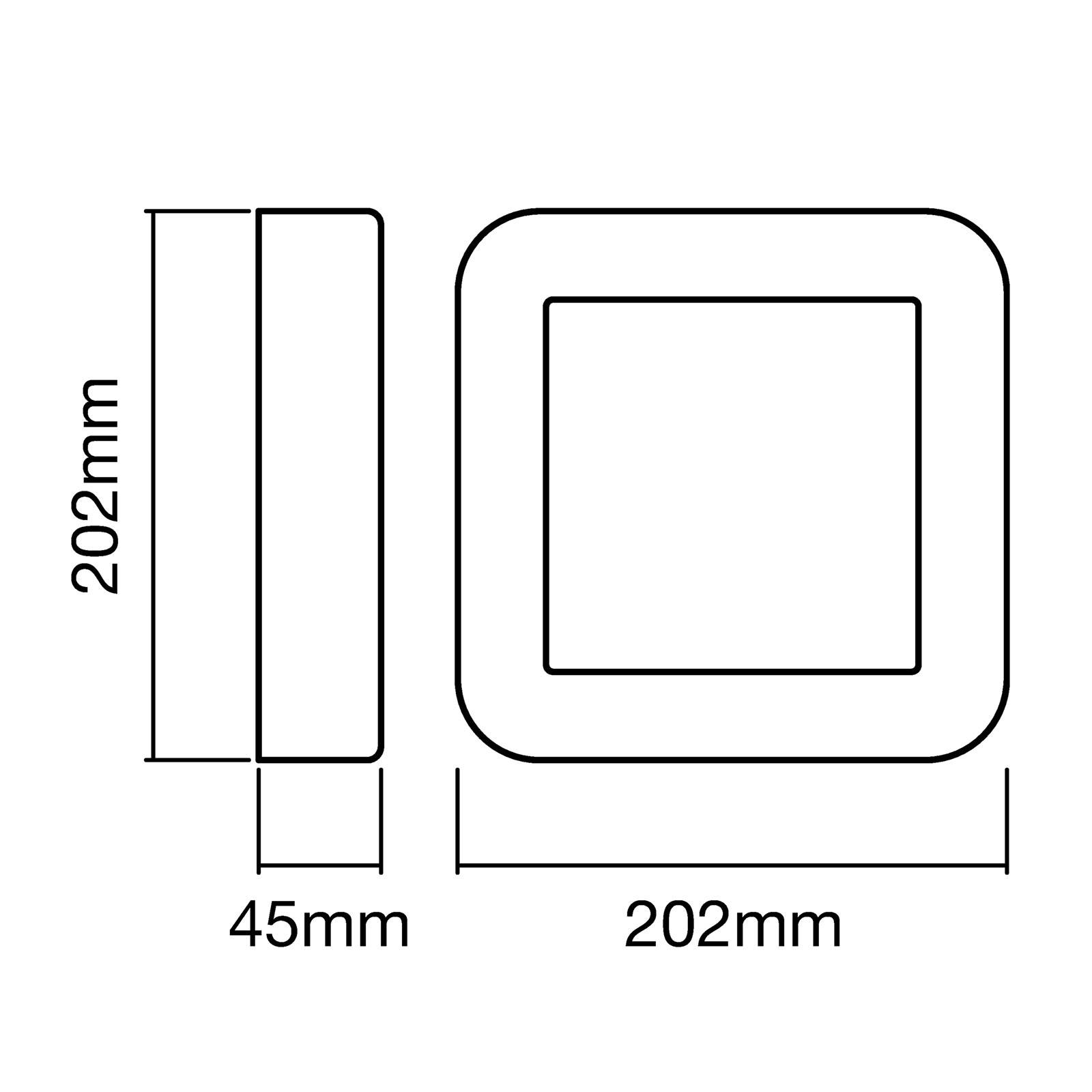 LEDVANCE Endura Style Square lampa ciemnoszara