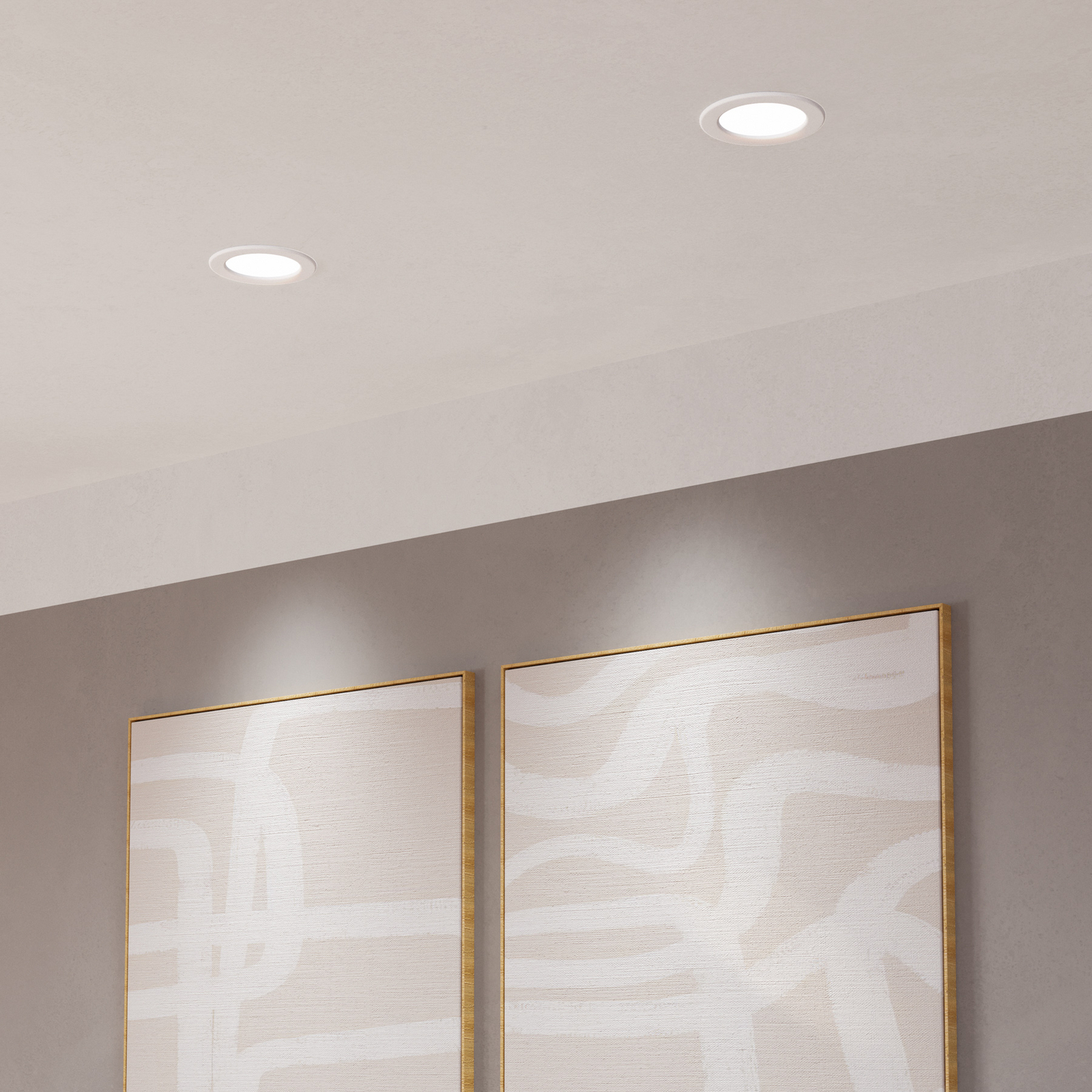 EGLO connect Smart-LED-Einbauleuchte Fueva 6-Z, weiß, Ø 12cm