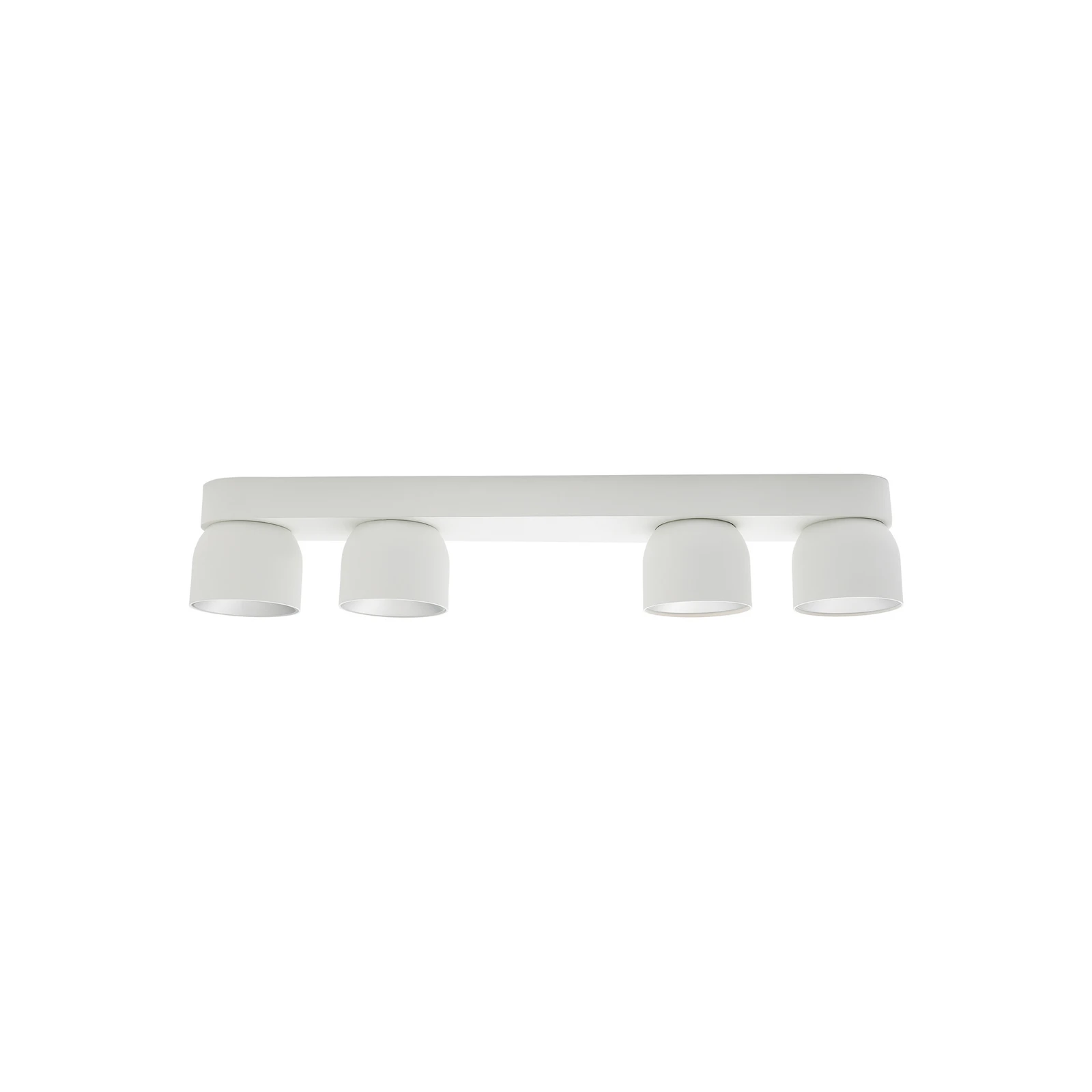 Downlight Pitcher, blanc/argent, à 4 lampes, métal, GU10