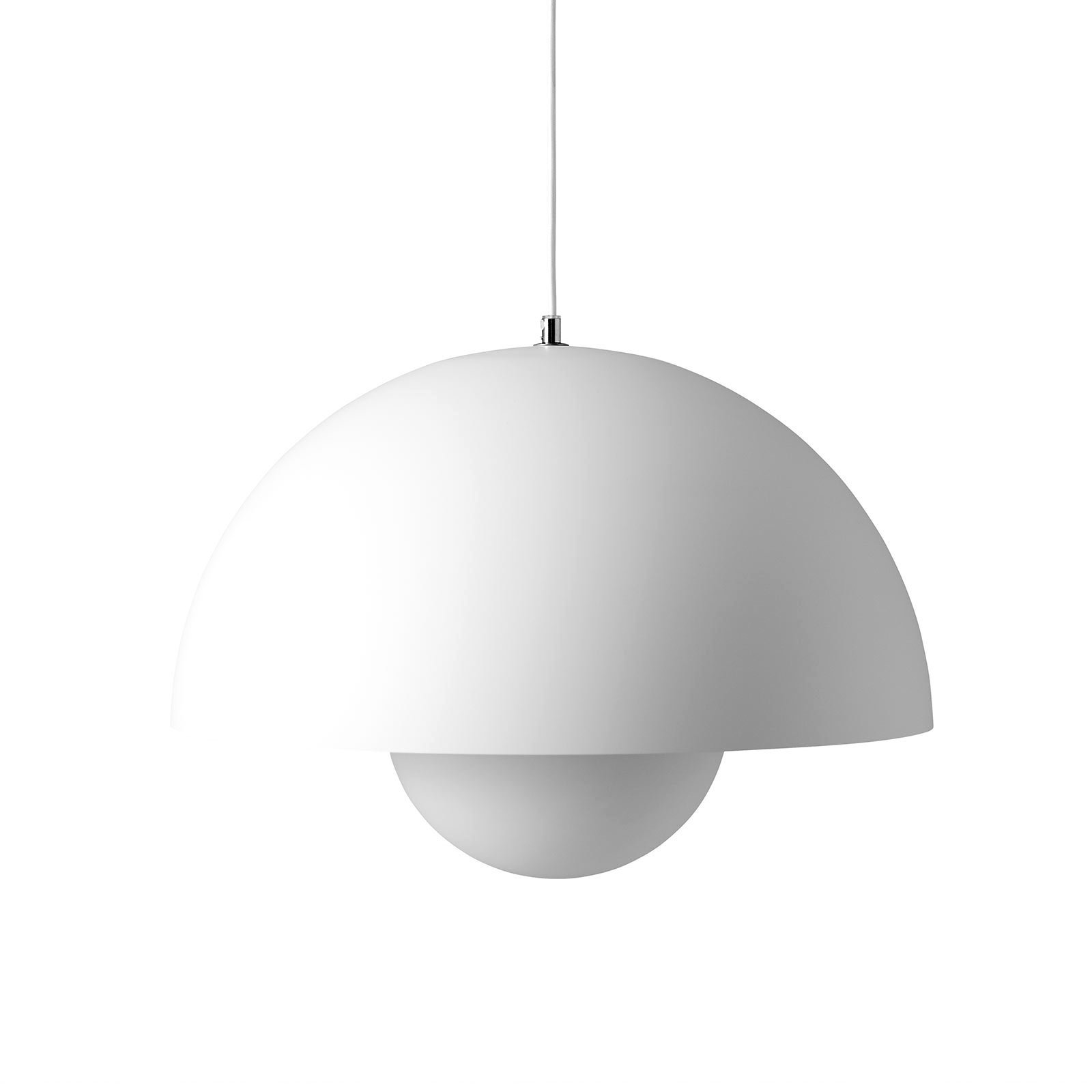 Flowerpot VP2 Pendelleuchte weiß - &Tradition