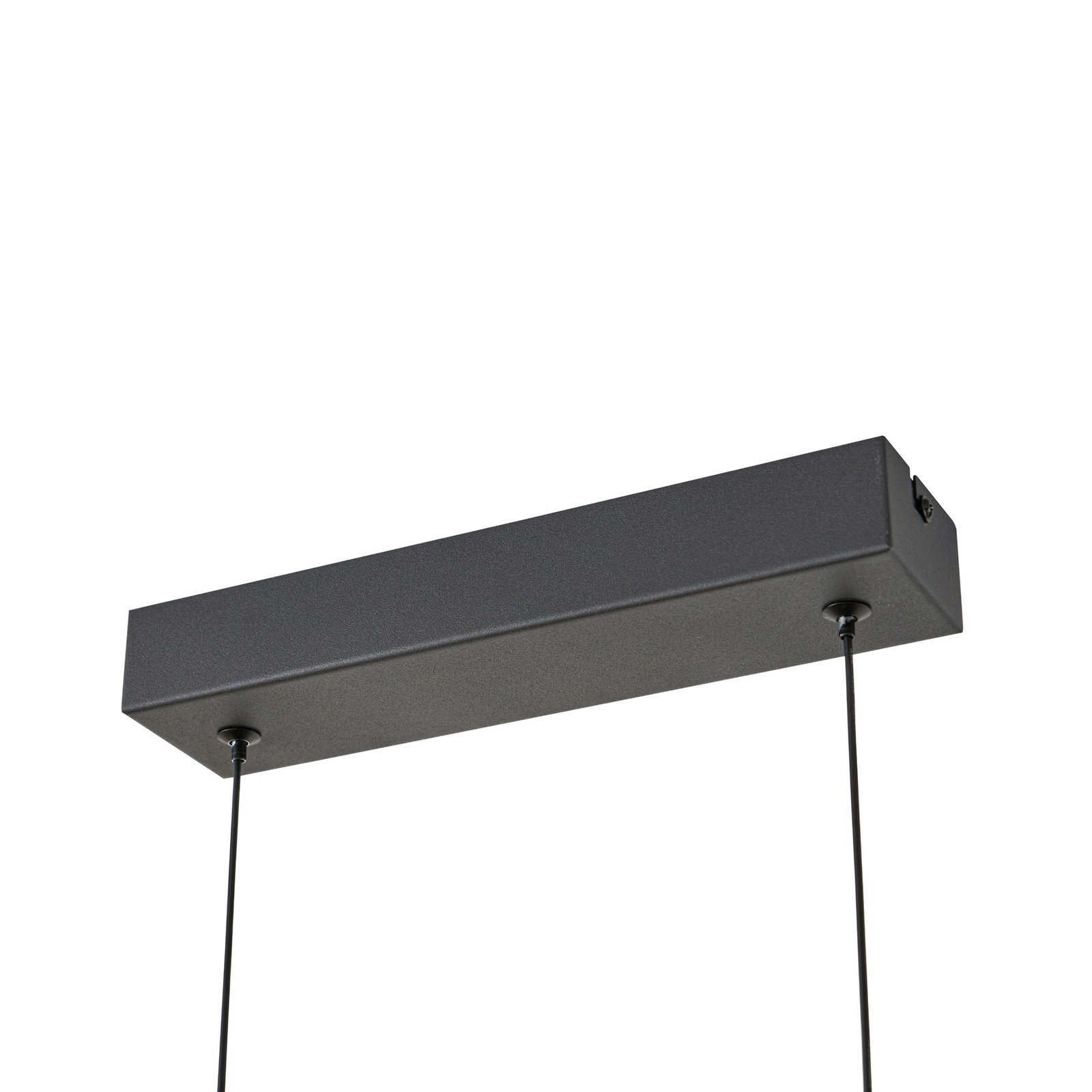Lucande LED-pendant lamp, amber, 4-flames, glass, dimmable