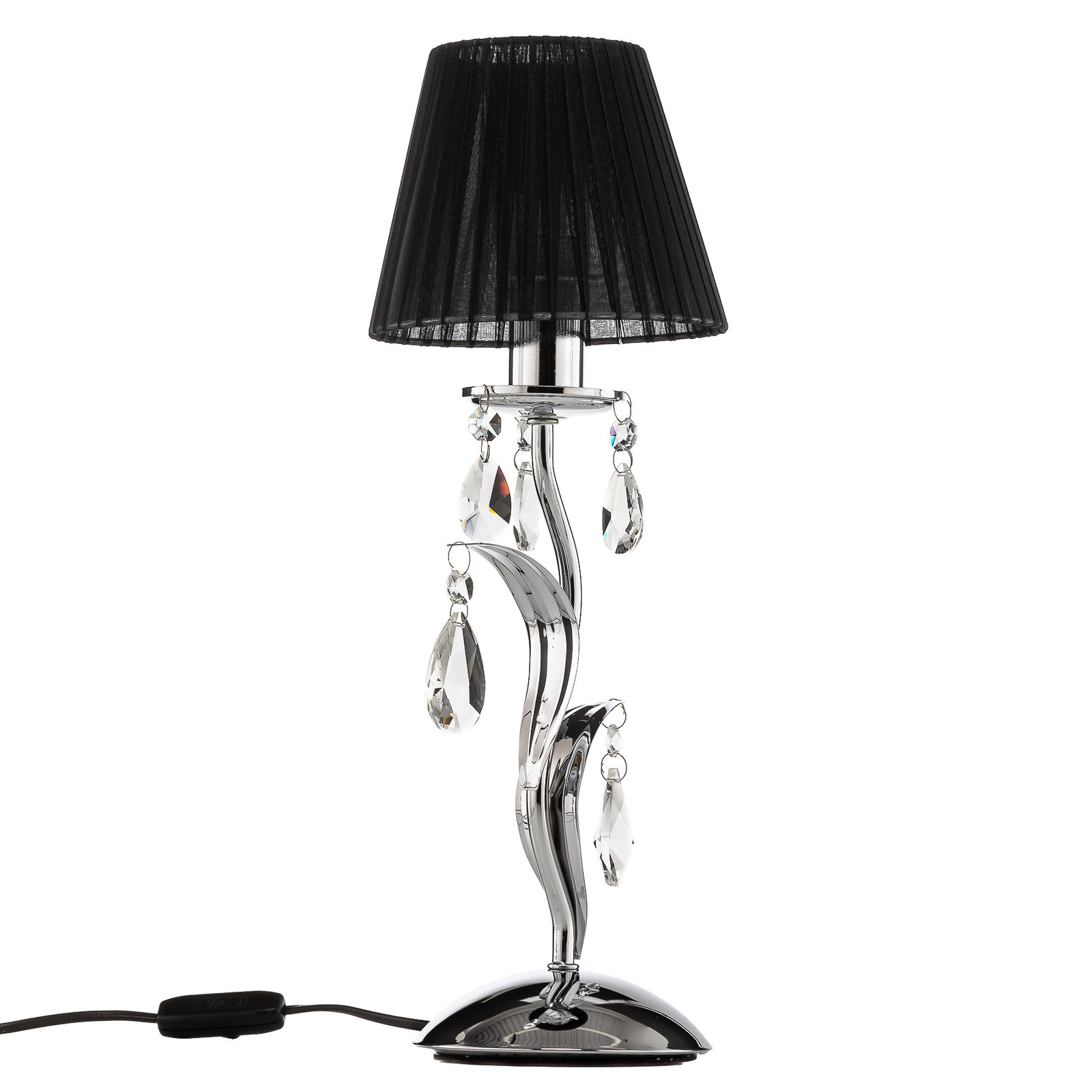 Jacqueline tafellamp, 1-lamp, zwart