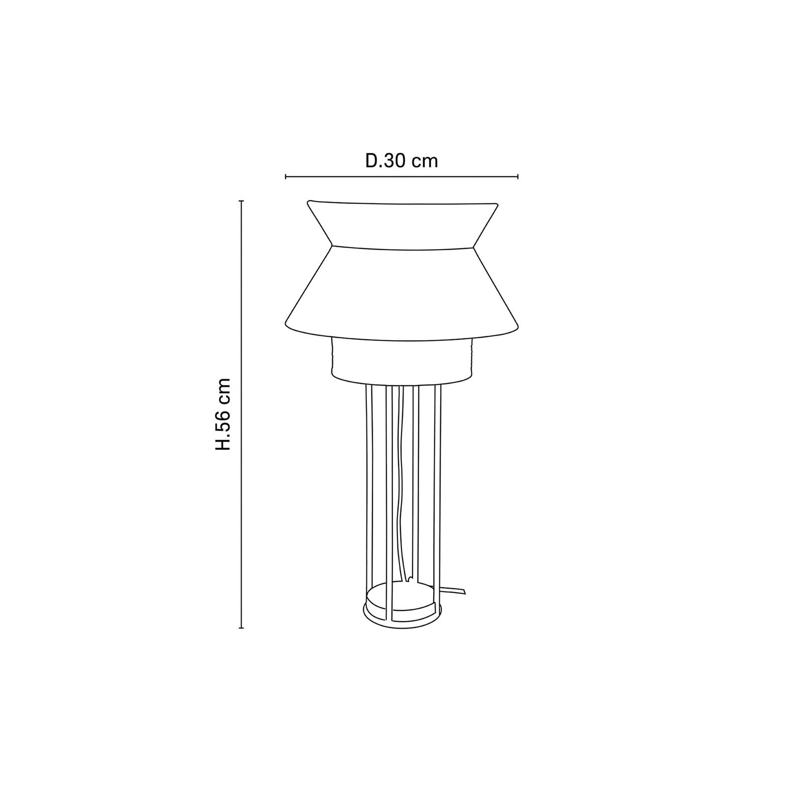 MARKET SET Singapour DBL lampa stołowa khaki/curry