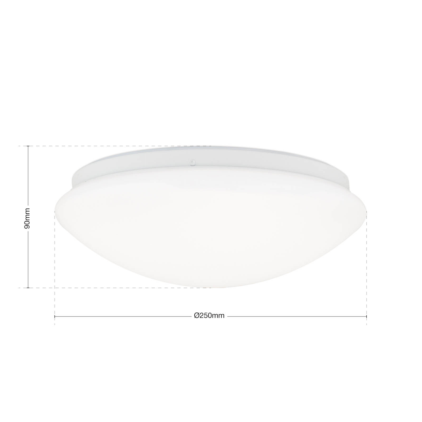 LED ceiling light Nedo curved, Ø 25 cm