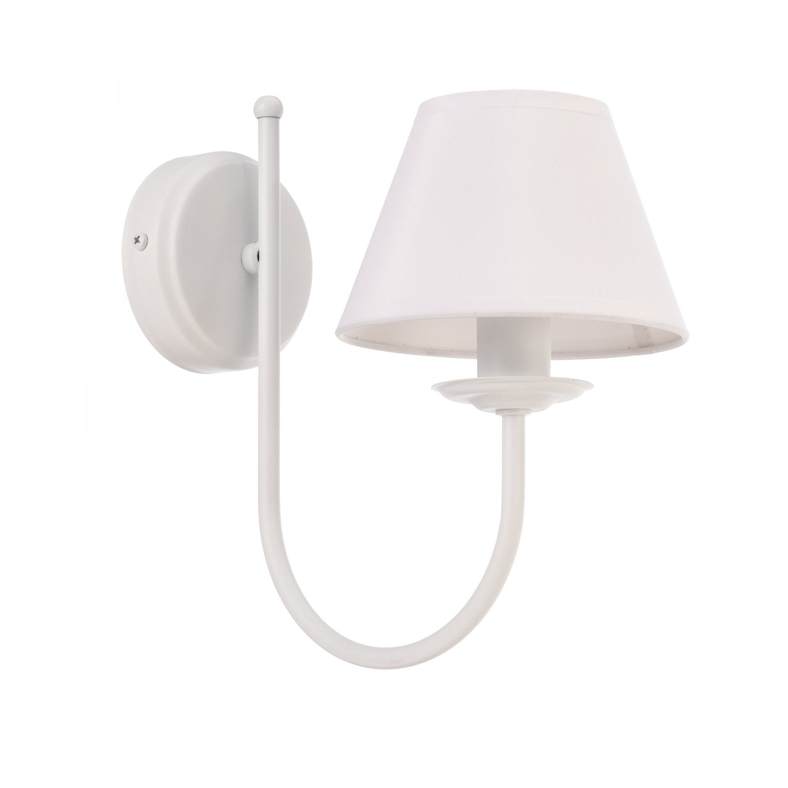 Bona wall light, one-bulb, white