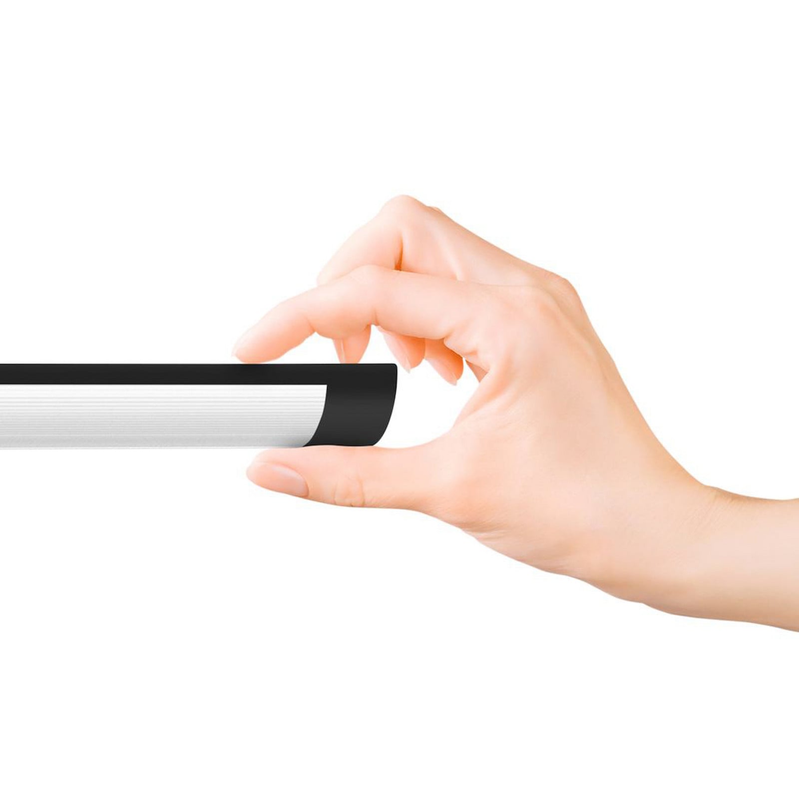 Milagro Lighting Plafonieră LED Batten lungime 60 cm aluminiu negru 4.000 K - Studiu / Birou - negru alb