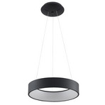 Aleksi LED viseća lampa, Ø45 cm, crna, metal, CCT - Arccio