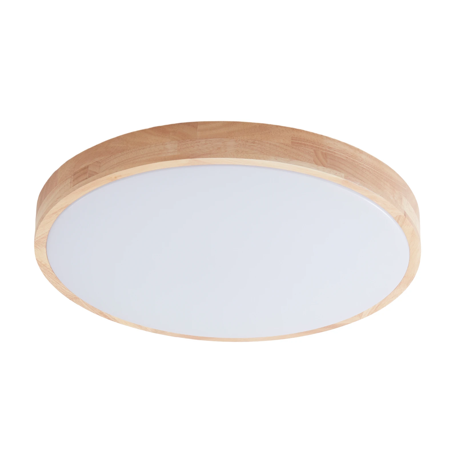 Lindby Smart LED laevalgusti Innes puit Ø39cm RGB CCT Tuya