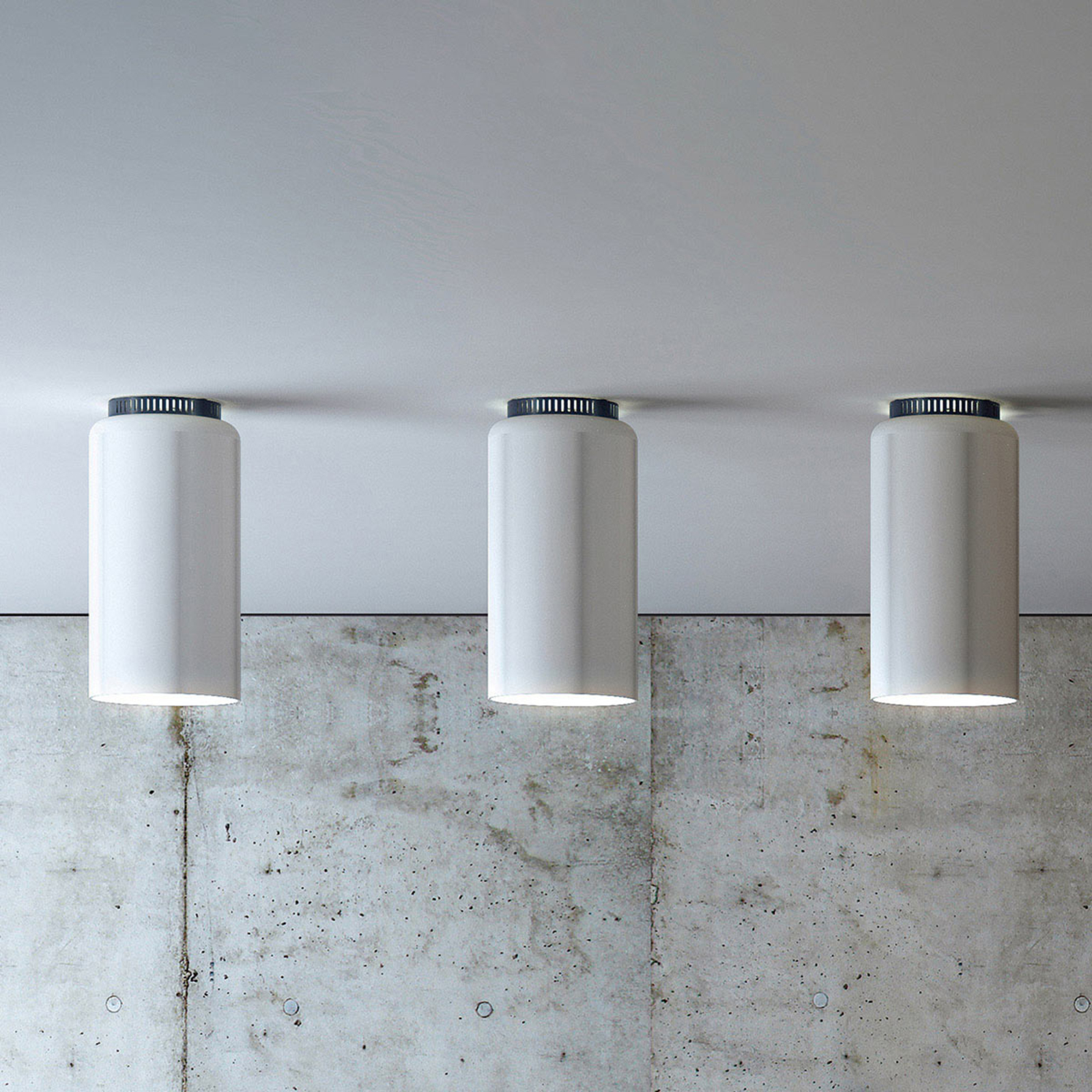 Runde Designer-Deckenlampe Aspen C17B LED weiß
