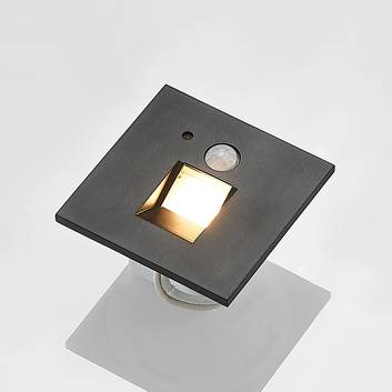 Arcchio Neru empotrada LED, sensor angular negro