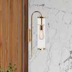 Leona wall light, gold-coloured, height 57 cm, metal, E27