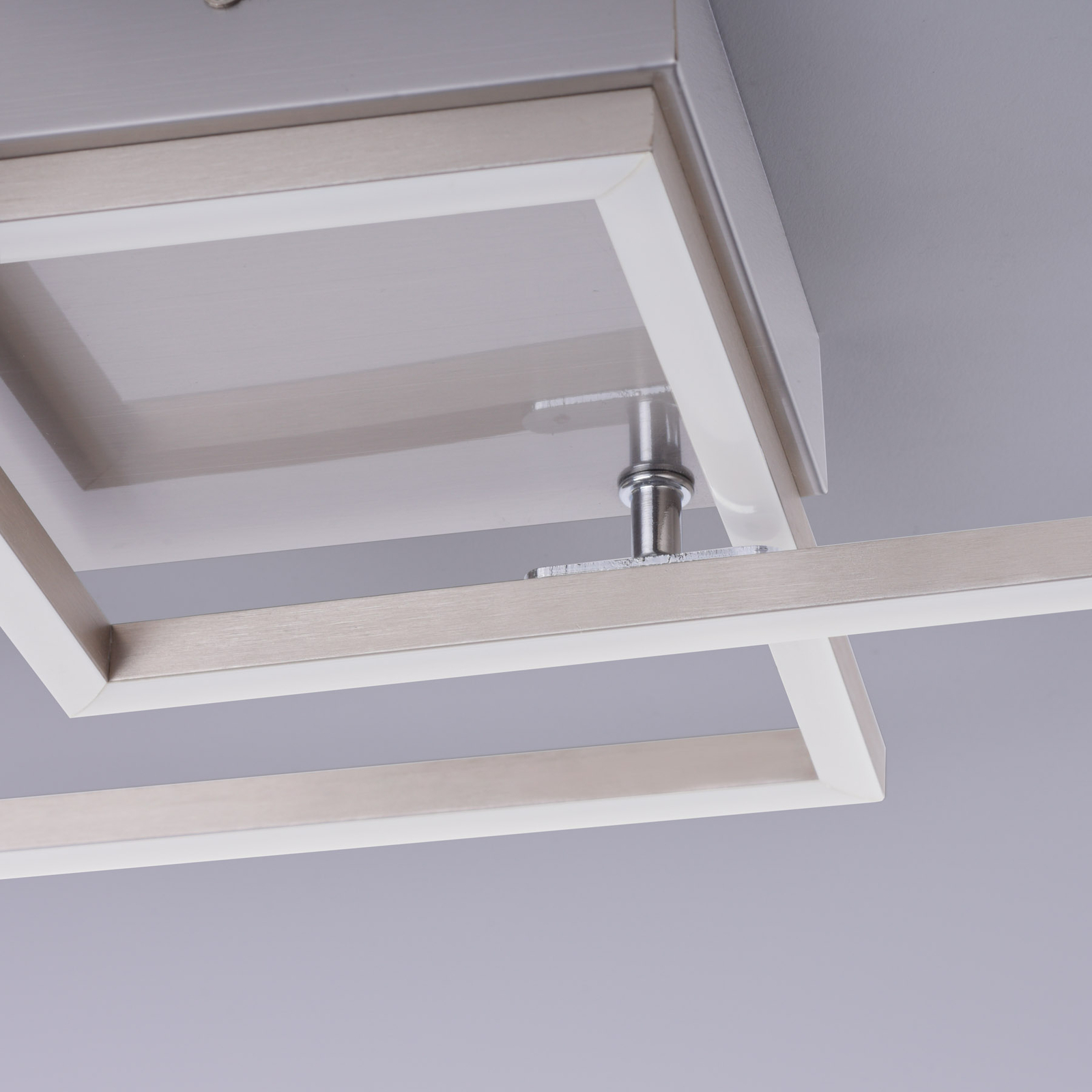 LED ceiling light Iven, steel, 35.9x35.9cm