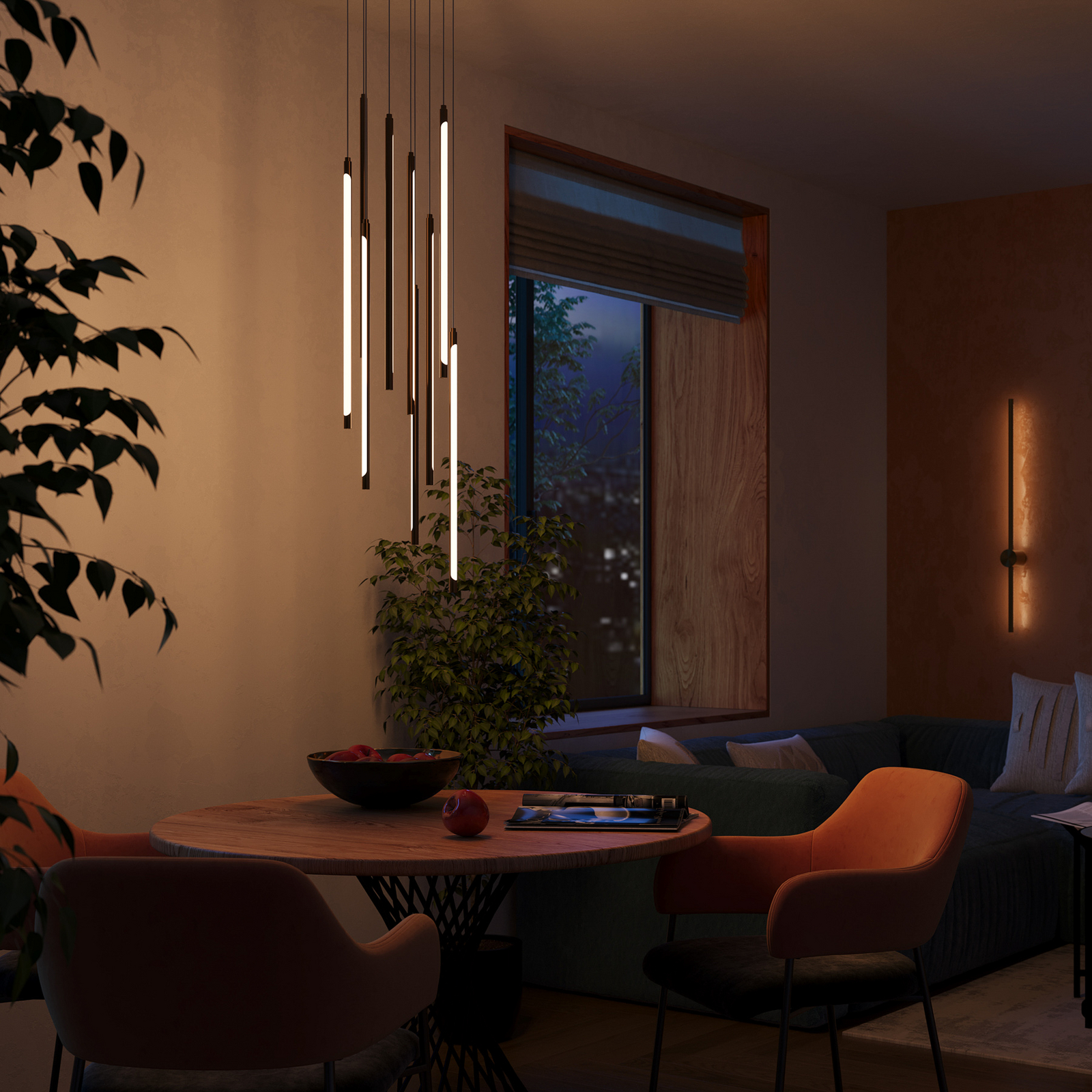 Maytoni Aplic LED Light stick, alamă, înălțime 90 cm