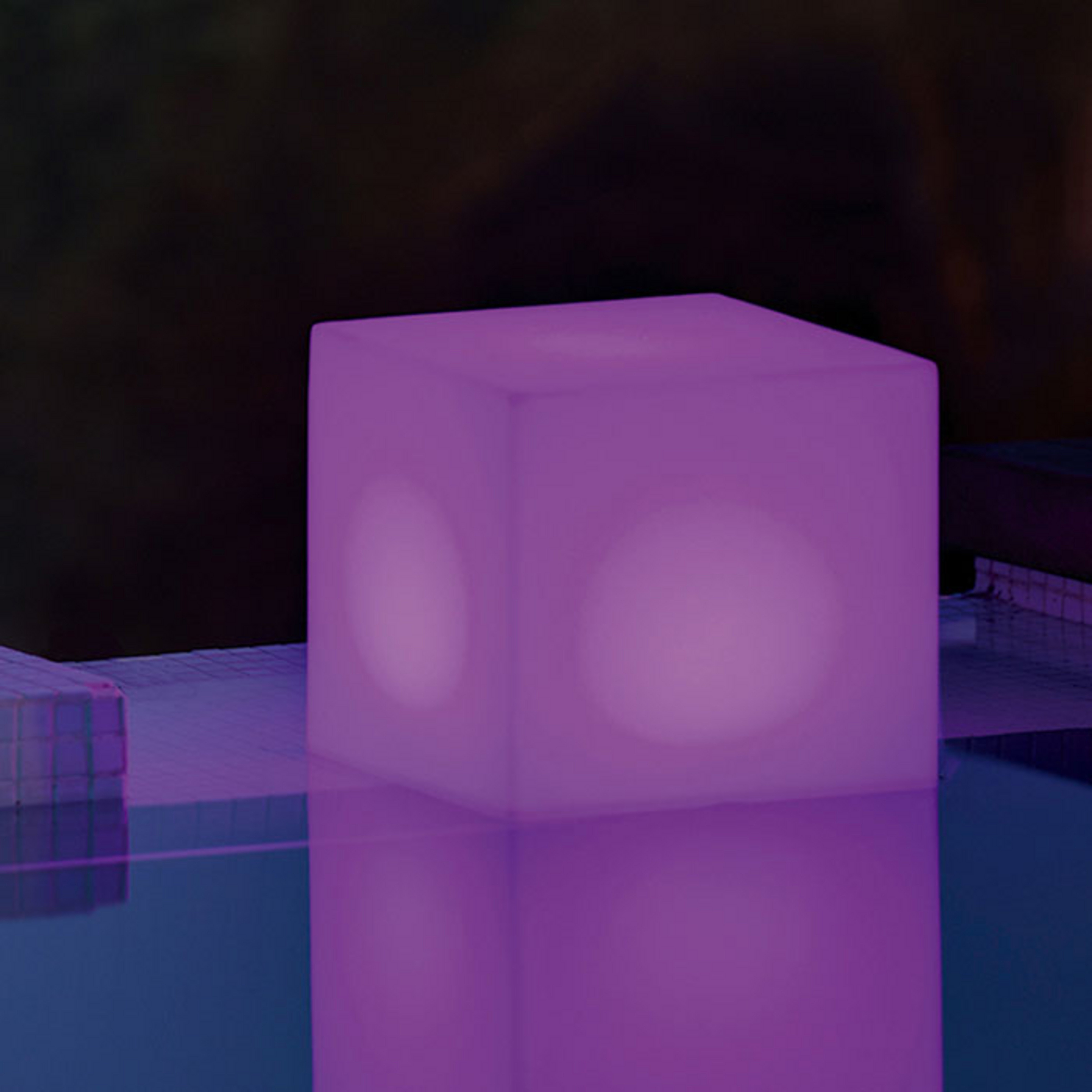 Newgarden lampe solaire Cuby cube, hauteur 20 cm