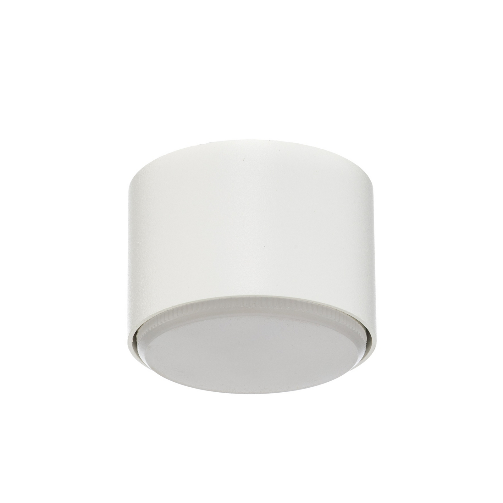 Plafonieră Tubo S, albă, oțel, Ø 8 cm, GX53